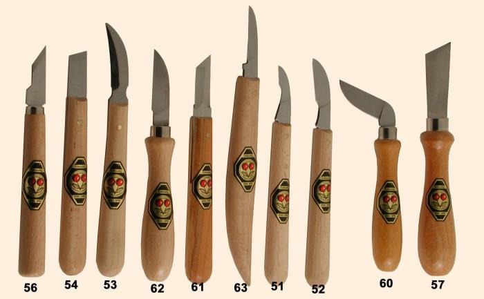 Chip Carving Knives by Two Cherries